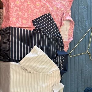 Bonobos Pink Floral and Blue Striped Men's Polos